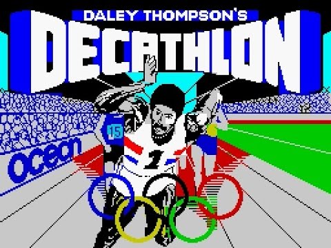 Daley Thompson’s Decathlon loading screen for the ZX Spectrum