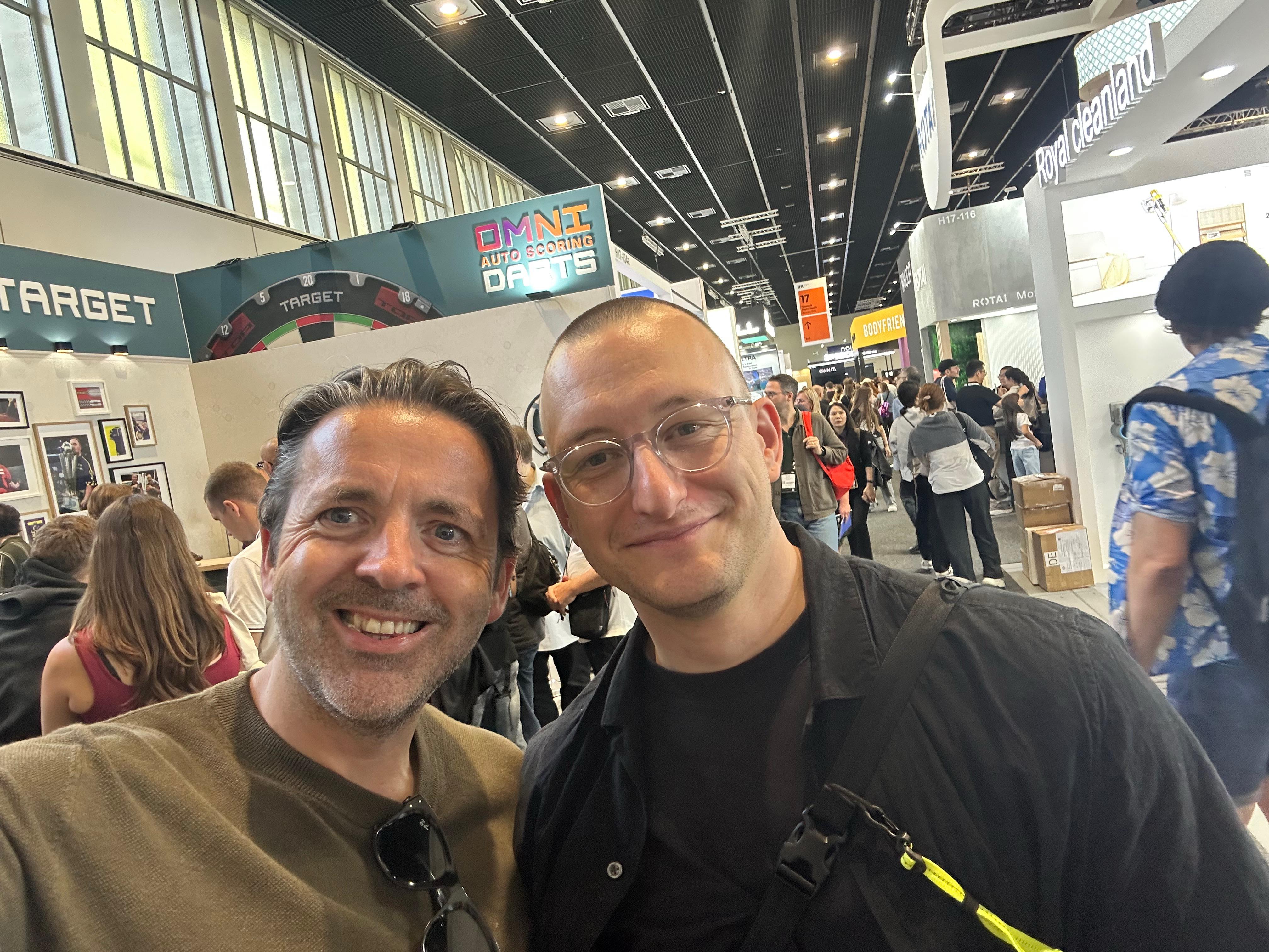Mark MacMahon and Christian Becker at IFA Berlin, September 2025